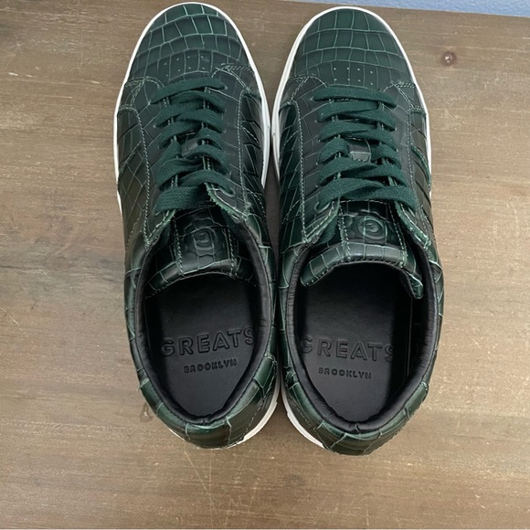 GREATS Green Croc Sneakers - Picture 7 of 13